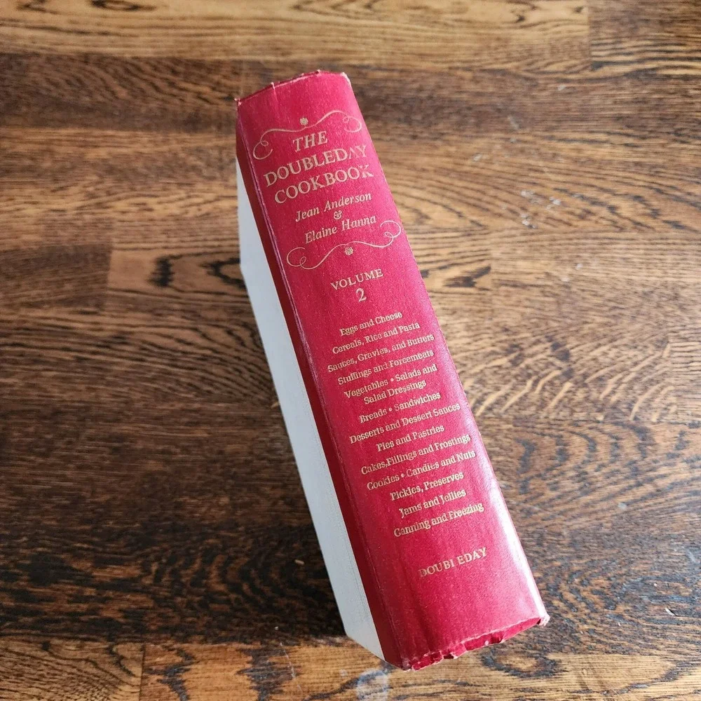 The Doubleday‎ Cookbook Vol 2 by Jean Anderson Elaine Hanna HC DJ